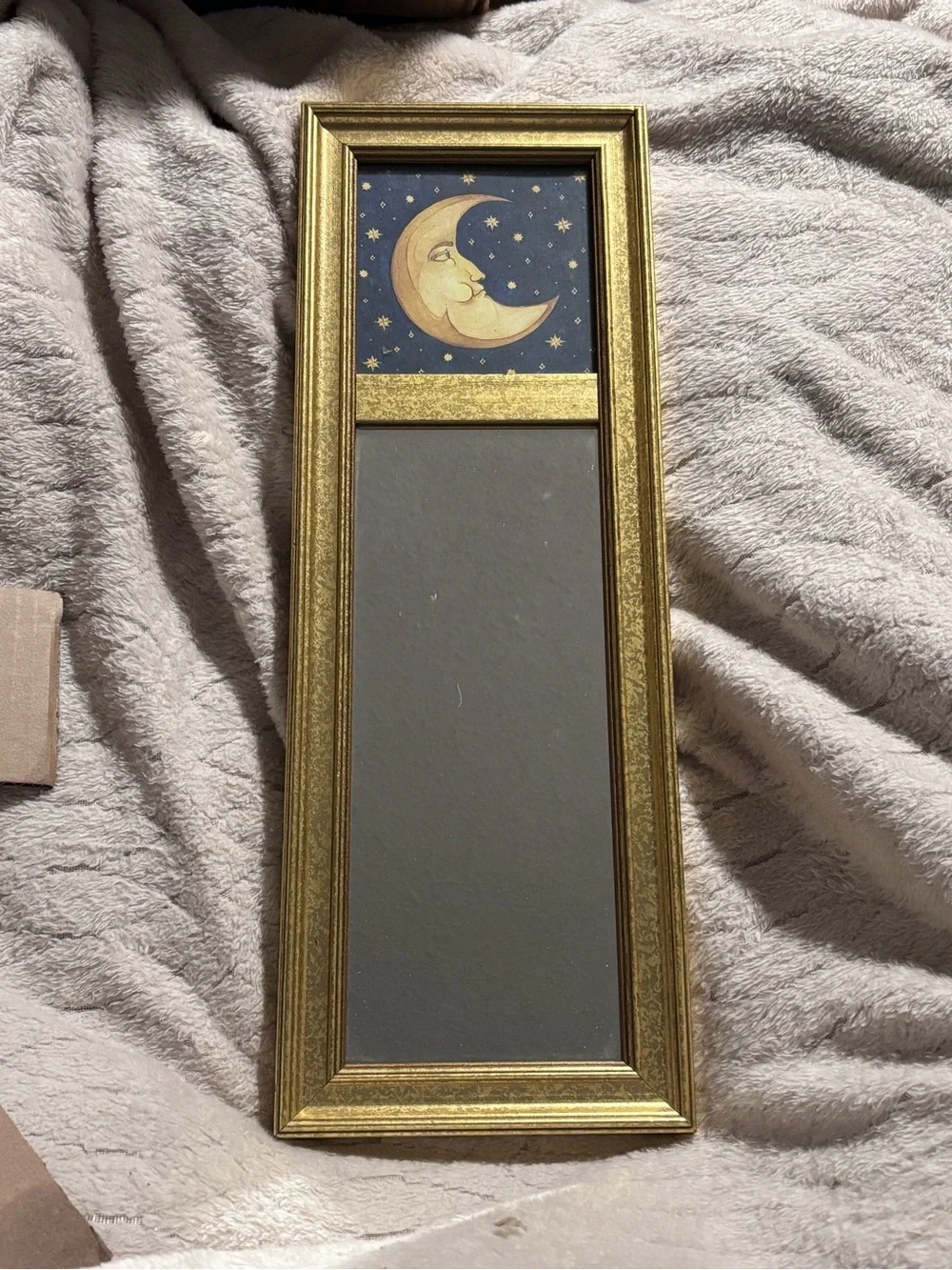 Vintage Mary Beth Zeitz Celestial Moon Face Mirror